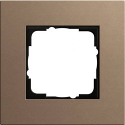 Рамка одноместная Gira Linoleum-Multiplex, светло-коричневый 0211221