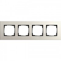 Рамка четырехместная Gira Linoleum-Multiplex, светло-серый 0214220