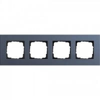 Рамка четырехместная Gira Linoleum-Multiplex, синий 0214227