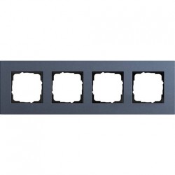 Рамка четырехместная Gira Linoleum-Multiplex, синий 0214227