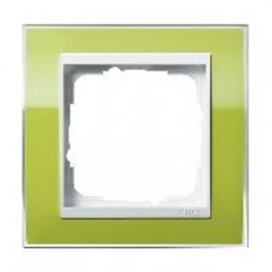 Рамка одинарная Gira Event Clear зеленый-белый глянец 0211743