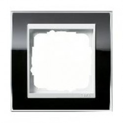 Рамка одинарная Gira Event Clear черный-белый глянец 0211733