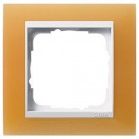 Рамка одинарная Gira Event Opaque матово-оранжевый/бел. глянец 0211397