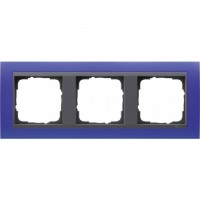 Рамка тройная Gira Event Opaque матово-синий/антрацит 021389