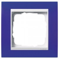 Рамка одинарная Gira Event Opaque матово-синий/бел. глянец 0211399