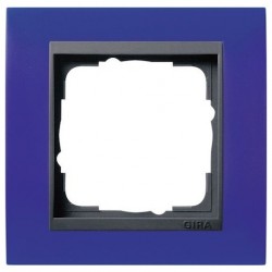 Рамка одинарная Gira Event Opaque матово-синий/антрацит 021189