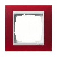 Рамка одинарная Gira Event Opaque матово-красный/глянц.белый 0211398