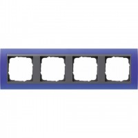 Рамка четверная Gira Event Opaque матово-синий/антрацит 021489
