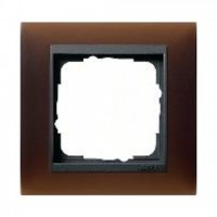 Рамка одинарная Gira Event Opaque матово-коричневый/антрацит 021113