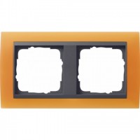 Рамка двойная Gira Event Opaque матово-оранжевый/антрацит 021287