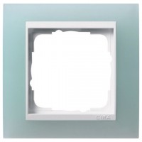 Рамка одинарная Gira Event Opaque салатовый/белый глянец 0211395