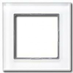 Рамка одинарная Jung A Creation, белое стекло AC581GLWW