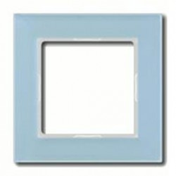 Рамка одинарная Jung A Creation, стекло серо-голубое AC581GLBLGR