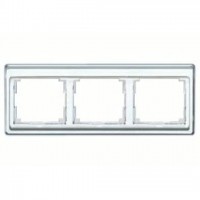 Рамка тройная, для горизонтального монтажа Jung SL 500, белое стекло sl5830ww