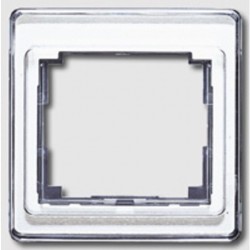 Рамка одинарная Jung SL 500, стекло серебро sl581si