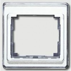 Рамка одинарная Jung SL 500, белое стекло SL581WW