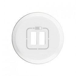 Розетка USB двойная для зарядки, 1500 мА (белый) 67462 - 68256 - 80251
