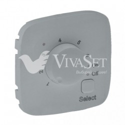 Термостат с датчиком для теплых полов 16 A - 230 В~ Valena Allure, алюминий 752034 - 755327