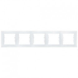 Рамка пятиместная горизонтальная Schneider Sedna (белый) SDN5800921