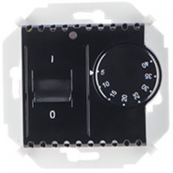 Терморегулятор для теплого пола с датчиком, 16А, 230В, 3600Вт, (чёрный) 1591775-032