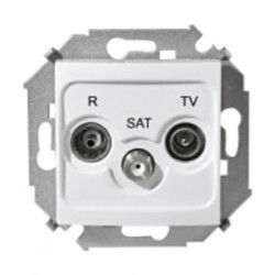 Розетка R-TV-SAT одиночная, белый 1591466-030