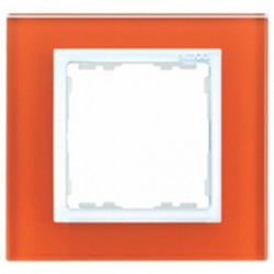 Рамка Simon 82 на 1 пост (оранжевое стекло) 82617-65