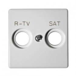 Розетка R-TV + SAT - Проходная Simon 82 (белый) 75467-69 - 82097-30
