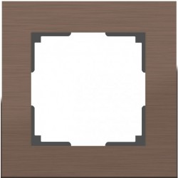 Рамка одинарная Werkel Aluminium, коричневый алюминий a033745