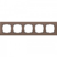 Рамка пятерная Werkel Aluminium, коричневый алюминий a033743