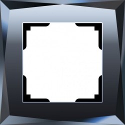 Рамка одинарная Werkel Diamant, черное стекло a029843