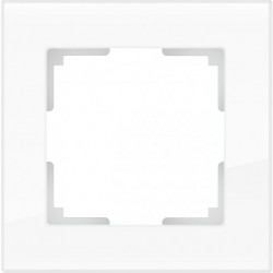 Рамка одинарная Werkel Favorit, белое стекло a051192 