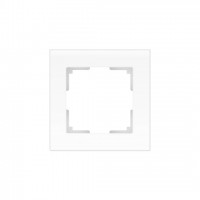 Рамка одинарная Werkel Werkel Favorit, белое матовое стекло a051290 