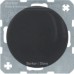 Berker Центральная панель для вывода кабеля, R.classic, цвет: черный, глянцевый