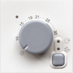 Терморегулятор/термостат электронный с внутренним температурным датчиком 230В - 2 модуля. Цвет Белый. Bticino серия CLASSIA. RW4441