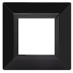 Рамка из металла,  Avanti,  черная,  1 пост (2 мод.)