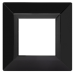 Рамка из алюминия,  Avanti,  черная,  1 пост (2 мод.)