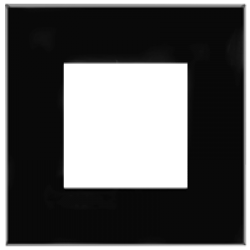 Рамка Avanti,  Черный квадрат,  1 пост (2 мод.)