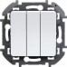 673640 - Выключатель трехклавишный - INSPIRIA - 20 AX - 250 В~ - белый