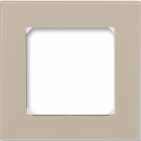 Рамка 1-ая (одинарная), цвет Макиато/Белый, Levit, ABB