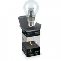 Лампа Gauss LED шар для хрустальных люстр7W E27 2700K DIMM HA105202107-D
