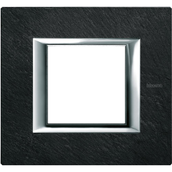 Рамка 1-ая (одинарная) прямоугольная, цвет Черный мрамор Ардезия, Axolute, Bticino