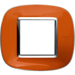 Рамка 1-ая (одинарная) эллипс, цвет Апельсиновая карамель, Axolute, Bticino