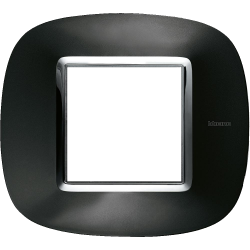 Рамка 1-ая (одинарная) эллипс, цвет Темный металлик, Axolute, Bticino
