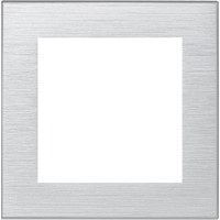 Рамка 1-ая (одинарная), Металл Серебро, серия Atlas Design Nature, Schneider Electric ATN312101