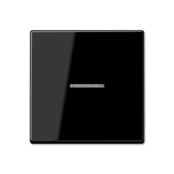 Выключатель 1-клавишный , с подсветкой, цвет Черный, A500, Jung
