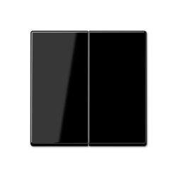 Выключатель 2-клавишный , цвет Черный, A500, Jung