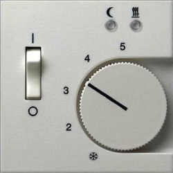 Терморегулятор для теплого пола (Eberle), цвет Белый, Gira