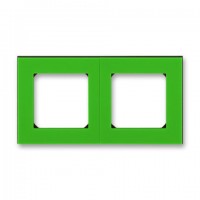 Рамка 2-ая (двойная), цвет Зеленый/Дымчатый черный, Levit, ABB