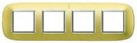 Рамка 4-ая (четверная) эллипс, цвет Золото матовое, Axolute, Bticino