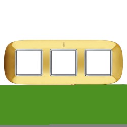 Рамка 3-ая (тройная) эллипс, цвет Золото, Axolute, Bticino